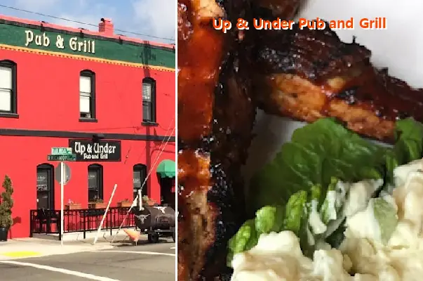 up  under pub and grill