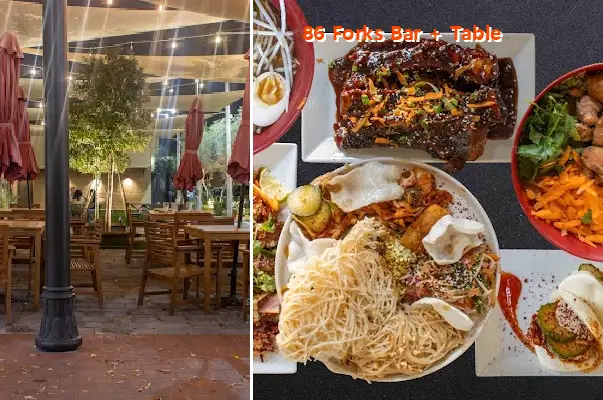 86 forks bar   table