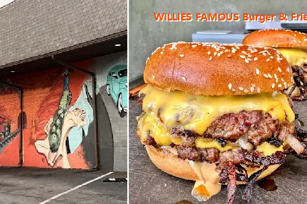 willies famous burger  fries