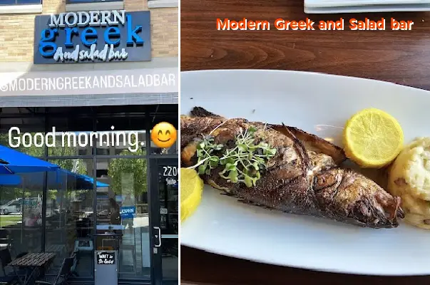 modern greek and salad bar