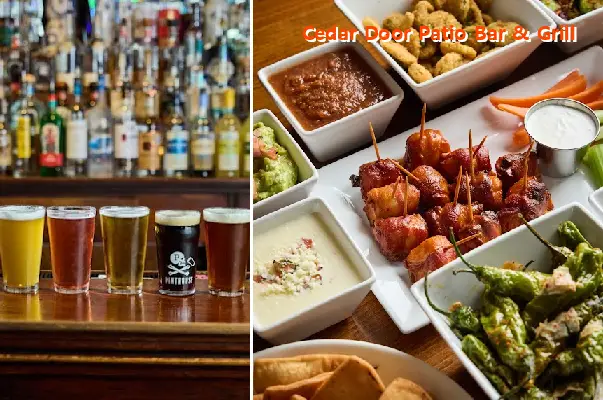 cedar door patio bar grill