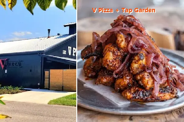 v pizza   tap garden